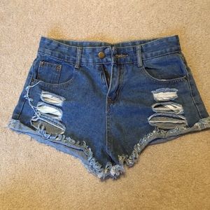 Jean shorts, size S